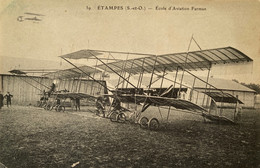 Étampes - Aviation -école D’aviation Farman - Avion Biplan - Etampes