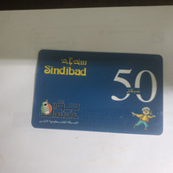 PALESTINE-(PS-SIN-REF-0004C)-plastic Sindibad 50-(361)-(1166345112272)-(1/1/05)used Card+1prepiad Free - Palästina