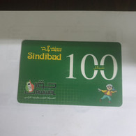 PALESTINE-(PS-SIN-REF-0005B)-plastic Sindibad 100-(364)-(1702036315629)-(1/1/05)used Card+1prepiad Free - Palestina