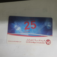 PALESTINE-(PS-WAT-REF-0002B)-Mobile 25-(370)-(1207-9812-9241-4680)-(1/4/2014)used Card+1prepiad Free - Palestina