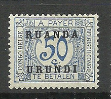 BELGISCH KONGO Congo Belge 1924 Michel 5 * Portomarke - Nuevos