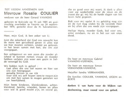 Rosalie Coulier (1901-1978) - Devotion Images