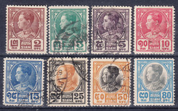 Thailand 1928 Mi#199,200,201,202,203,204,205,206 Used - Thaïlande