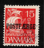 DENMARK 1927 15 Ore Red Parcel Post SG P252 U #ZZD11 - Parcel Post