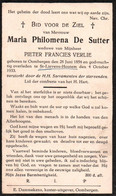 Maria Philomena De Sutter (1854-1933) - Devotion Images