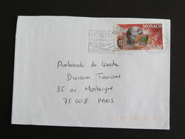 LETTRE MONACO AVEC YT 2126 AS MONACO CHAMPION FRANCE DE FOOTBALL - Lettres & Documents