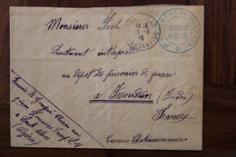 1915 FM Franchise Militaire France Cover WW1 WK1 SP Clairon 3e Régiment De Zouaves Souk Ahras Oran - Guerra De 1914-18