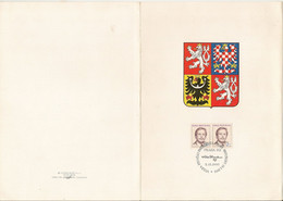 Commemorative Sheet With Stamps Mi 3 - First Czech Presidental Elections - Autres & Non Classés