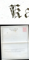 ÖSTERREICH Kartenbrief K28 Ascher K28b VERSTÜMMELTES K(ARTENBRIEF) 1890 - Cartes-lettres