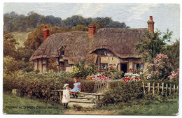 ARTIST : A. R. QUINTON - COTTAGE AT ELMLEY CASTLE, WORCS. - Quinton, AR