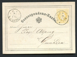 ÖSTERREICH Postkarte P8 Type I Linz- Gmunden 1872 Kat. 20,00 € - Postcards