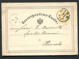 ÖSTERREICH Postkarte P8 Type II Wien - Hernals Wien 25.11.1871 !! - Briefkaarten