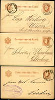 ÖSTERREICH 3 Postkarten P26c Prag Praha 1880-83 Kat. 15,00 € - Cartoline