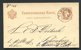 ÖSTERREICH Postkarte P28a Tarnow Tarnów - Schönberg Rosenbach 1877 Kat. 12,00 € - Cartes Postales