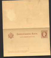 Postkarte Mit Antwort P37 Postfrisch Fein-feinst 1880 Kat. 19,00 € - Cartes Postales