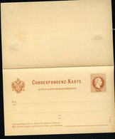 ÖSTERREICH Postkarte Mit Antwort P38 Postfrisch 1880 Kat. 30,00 € - Cartes Postales