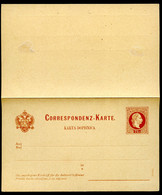 ÖSTERREICH Postkarte Mit Antwort P40 Postfrisch 1880 Kat. 30,00 € - Cartes Postales