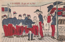 AK A La Caserne - Ce Qui Voit Un Bleu - Le Magasin D'habillement - Humor - Ca. 1920 (60208) - Humor