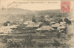 GUINEE FRANCAISE - BOKE A VOL D'OISEAU - ED. COMPTOIR PARISIEN N°1 - 1906 - Guinée Française