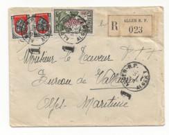 22-4 - 857 Algerie Lettre Recommandée Alger R P - Briefe U. Dokumente