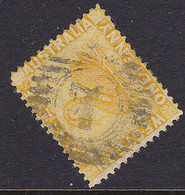 Western Australia 1d Yellow Swan 12 Bar Number 7 Franking NORTHAM Perf. 14 Wmk. CA - Oblitérés