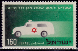 Israel 1955, 25 Years Magen David Adom Scott 104 - Gebruikt (zonder Tabs)