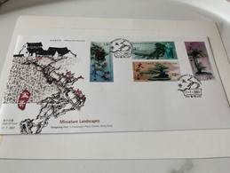 Hong Kong Stamp FDC Tree Bonsai Landscape - FDC