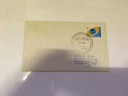 (2 H 49) AYERS ROCK (now Called Uluru) Cover - Australia - 1969 (space Satelitte Stamp) - Oceania