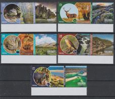 2021 Portugal Protected Areas Fauna Bird Deer Lizard Fossil Full Set Of 5 MNH - Neufs