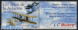 Peru 2003 100 Years Aviation 1v+tab, Mint NH, Transport - Aircraft & Aviation - Vliegtuigen