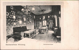! Alte Ansichtskarte Würzburg, Mainländerheim, Studenten Verbindung, 1921 - Wuerzburg