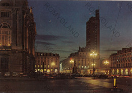 CARTOLINA  TORINO,PIEMONTE,DI NOTTE-PIAZZA CASTELLO,STORIA,RELIGIONE,MEMORIA,CULTURA,BELLA ITALIA,VIAGGIATA 1967 - Palazzo Madama