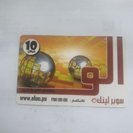PALESTINE-(PA-G-0010A)-Jawwal 10-(384)-(cod Inclosed)-(valid From 30 Days)mint Card+1prepiad Free - Palästina