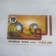 PALESTINE-(PA-G-0010A)-Jawwal 10-(384)-(cod Inclosed)-(valid From 30 Days)mint Card+1prepiad Free - Palestine