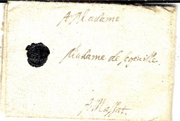 1693- Lettre De St Hilaire Pour  MASSAT ( Ariège ) Sans Taxe - 1 Page Entière De Texte - ....-1700: Precursors