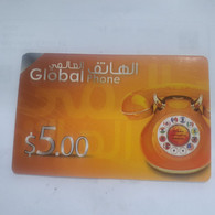 PALESTINE-(PA-G-0010C)-Global Phone-(386)-(cod Inclosed)-($5.00)-(valid From 6 Monts)mint Card+1prepiad Free - Palestina