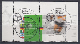 GERMANY Bundes 2258-2259,used,football - Used Stamps