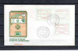 AC9-3 Luxembourg 2 FDC Avec Timbres De Distributeurs 4f, 7f Et 10f  A Saisir !!! - Covers & Documents