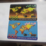 PALESTINE-(PA-)-mango Card-talkman-(398)-(cod Inclosed)-(300,500units)-(2 Cards) Mintcard+1prepiad Free - Palestine
