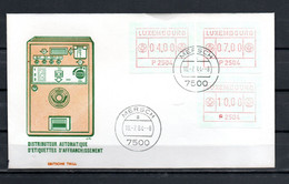 AC9-2 Mersch FDC Avec Timbres De Distributeurs 4f, 7f Et 10f  A Saisir !!! - Lettres & Documents