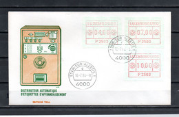 AC9-1 Esch Sur Alzette FDC Avec Timbres De Distributeurs 4f, 7f Et 10f  A Saisir !!! - Storia Postale