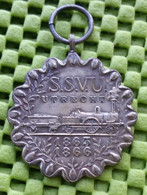 Medaille S.S.V.U. Utrecht De Arend Medaille Spoorwegen 1949 / 1948 - Foto's  For Condition. (Originalscan !!) - Firma's