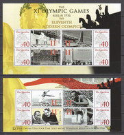 Gambia - SUMMER OLYMPICS BERLIN 1936 - Set 2 Of 2 MNH Sheets - Sommer 1936: Berlin