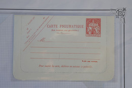 AU4 FRANCE CARTE  PNEUMATIQUE NEUVE  1904   + A VOIR  +++AFFRANCH.PLAISANT - Lettres & Documents