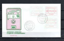 AC9-5 Luxembourg 1 FDC Avec Timbres De Distributeurs 6f, 10f Et 12f  A Saisir !!! - Lettres & Documents