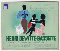 Projet Publicité Original Années 60/70 Presse Chemiserie Henri Dewitte-Bassette La Louvière Belgique  Graphisme C6-27 - Pappschilder