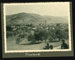 Orig. Foto 1938 Ortspartie Haslach Kinzigtal Blick Auf Private Häuser - Haslach