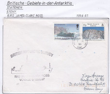 British  Antarctic Territory (BAT) 1996 Ship Visit RRS James Clark Ross  Ca Signy - DE 96 (TAB198A) - Covers & Documents