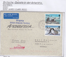 British  Antarctic Territory (BAT) 2004 Ship Visit RRS James Clark Ross Ca BAT Postal Officer Ca Signy 25 OC 02 (TAB199) - Covers & Documents