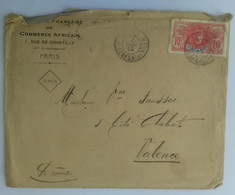 ENVELOPPE Compagnie Française De Commerce Africain HAUT SENEGAL ET NIGER Tàd 1912 Marcophilie Timbre 10c - Lettres & Documents